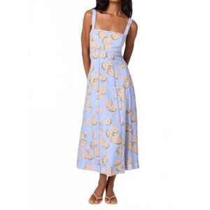 NEW ASTR nathalie dress in blue pink floral